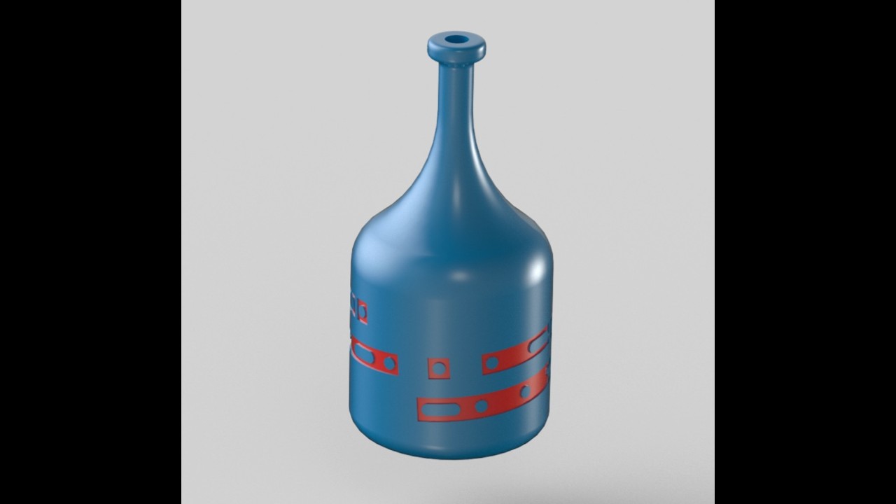 Скрытое послание на бутылке? #NXCAD #nxcadtutorial #siemensnx