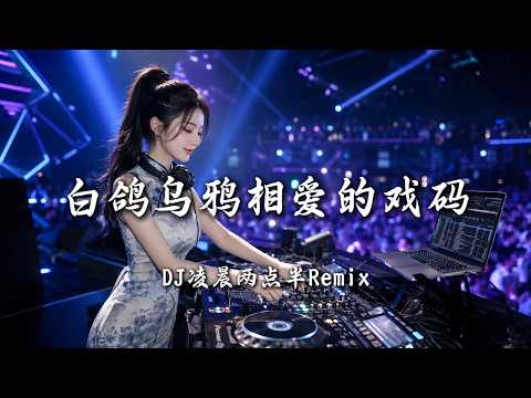 DJ凌晨两点半 - 白鸽乌鸦相爱的戏码 (女版) ｜ DJ Remix 动态歌词MV