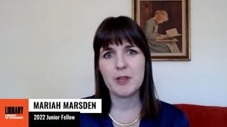 Mariah Marsden: 2022 Junior Fellows Program Display Day