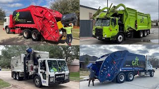 Garbage Truck Compilation • GFL Environmental of Houston, Texas!