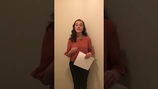 Mackenzie Bailey’s First Oral Interpretation