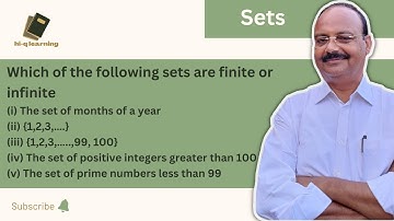 Which of the following sets are finite or infinite | The set of months of a year | {1,2,3,….} | Sets