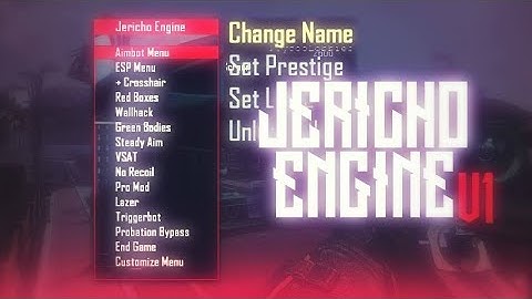 🔵BO2 MOD MENU NON-HOST SPRX JERICHO ENGINE V1 +FREE DOWNLOAD