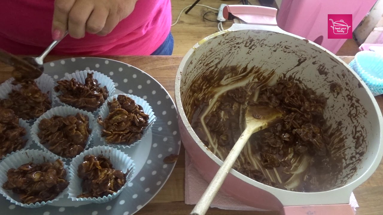 chewy caramel cornflake cakes YouTube