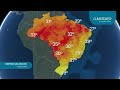 Confira a previsão do tempo para todo o país na terça-feira (21)