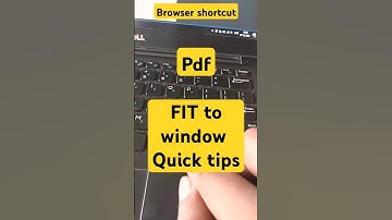 Pdf fit to window in web browser shortcut #shortcutkeys #windows #tipsandtricks #technology