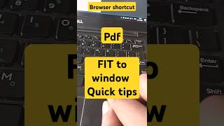 Pdf fit to window in web browser shortcut #shortcutkeys #windows #tipsandtricks #technology