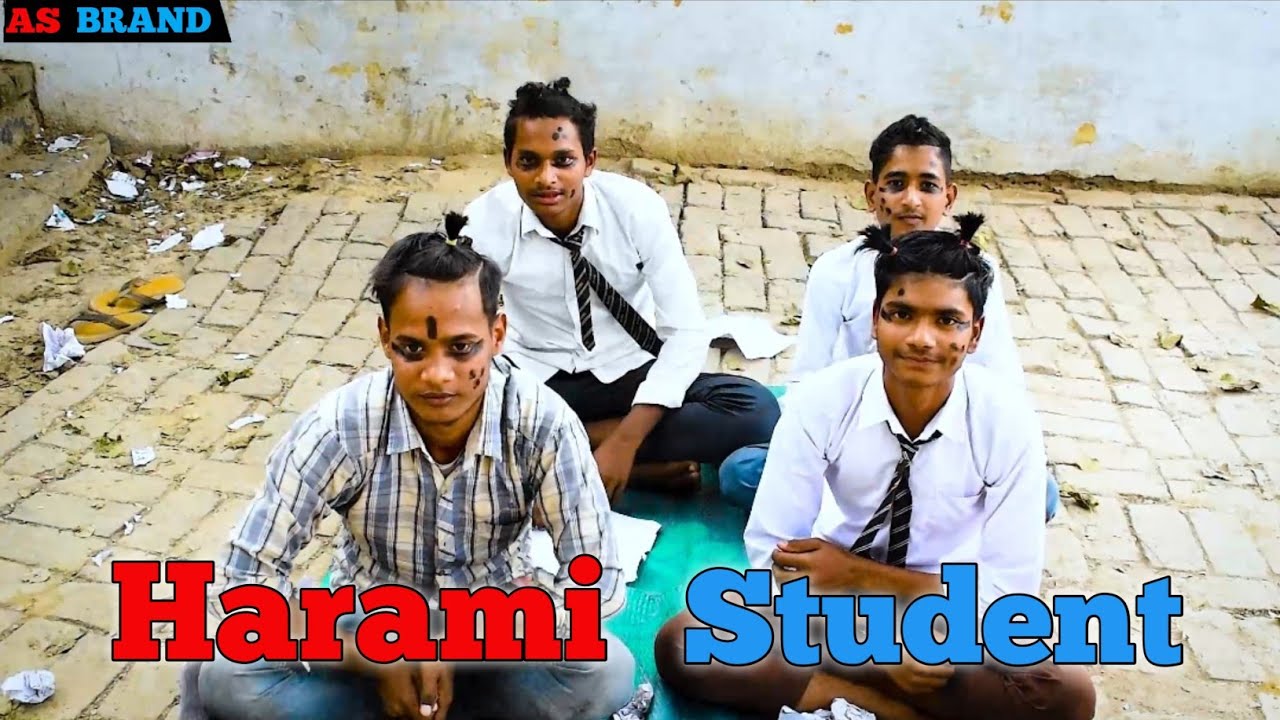 Harrami Harami Student || School life || Full Comedy || AS Brand - YouTube
