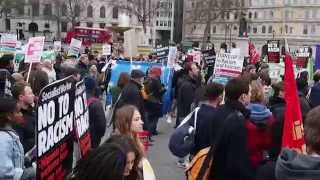 Stand Up Against Racism March In London On Un International Anti-Racism Day.