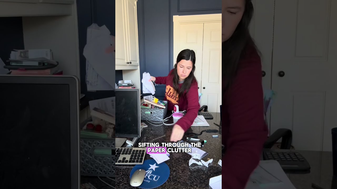 Paper Declutter With Me Office Organization Cleaning Motivation Challenge Day 22