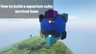 How to Build a Aquarium Cube in Minecraft