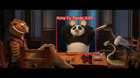 Kung Fu Panda, Object detection (Yolo V3)