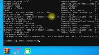 how to update windows programs using cmd and winget command