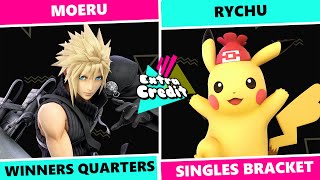 Extra Credit #47: Winners Quarters - Moeru (Cloud, Ike) Vs Rychu (Pikachu) SSBU Singles
