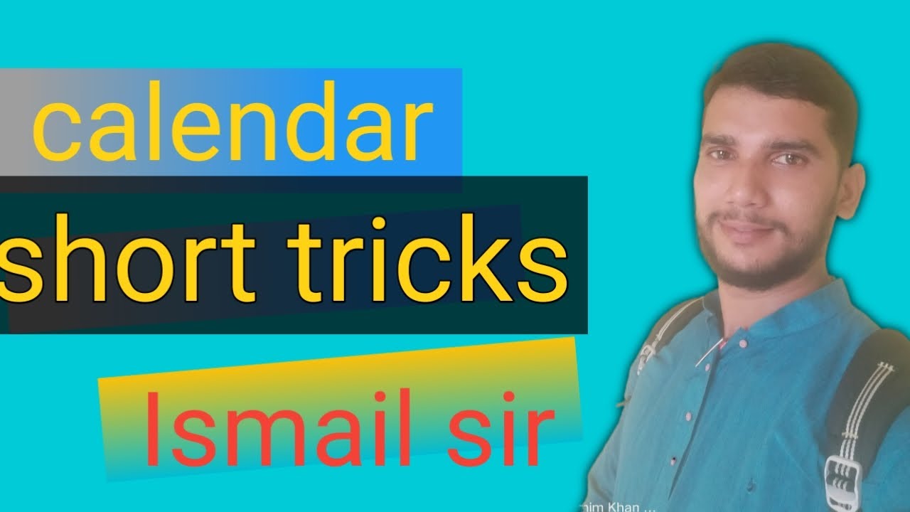 ssc-gd-wbp-kolkata-police-exsice-calendar-short-tricks-part-1ismail