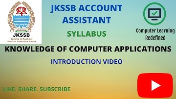 JKSSB Account Assistant Exam 2020 | Detailed Syllabus | Panchayat Account Assistant | Introduction |