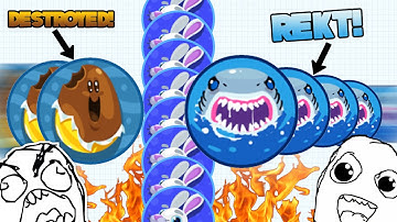 DESTROYING TEAMS IN AGARIO SOLO (Vanishsplit, Solo Tricksplit)