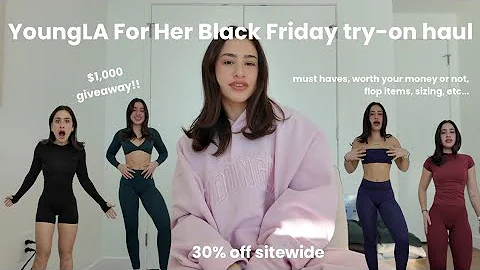 YOUNGLA FOR HER BLACK FRIDAY SALE | Completely honest and in depth try-on haul + $1,000 giveaway