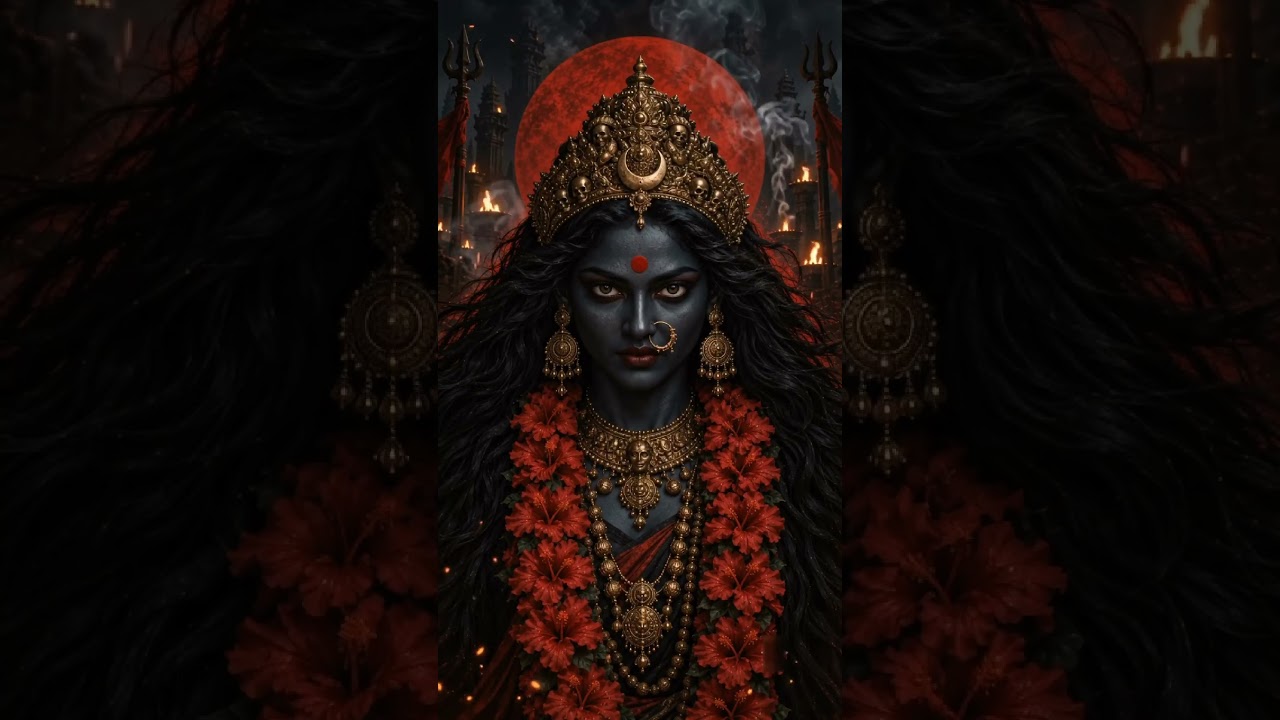 RudraNāda Mahakali artwork showing a fierce form of Devi