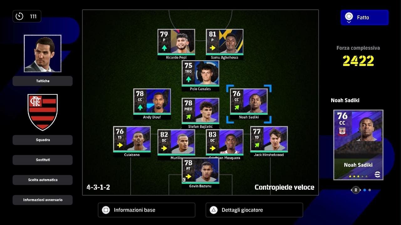 Lione vs Flamengo - Coppa Italia U-23 - gir. H - giornata 5