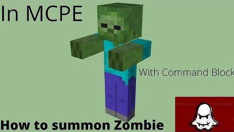 How to Summon Zombie with Command Block in MCPE