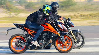 KTM Duke 200 BS6 vs TVS Apache RTR 200 4v BS6 || Top End Race || Must watch 