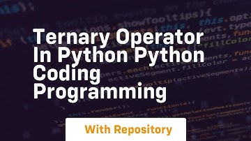 Ternary operator in python python coding programming