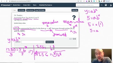 L41a Alg2 Exponential from Two Points (Level 1)