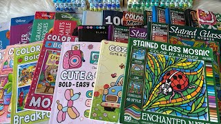 My April Completed Colouring Book Pages 