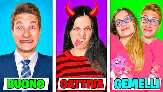 3 TIPI DI FRATELLI E SORELLE! *CATTIVI vs BUONI vs GEMELLI*