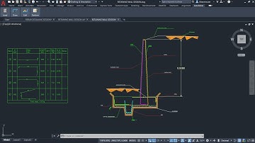 AutoRebar  for AutoCAD 2021 Cantilever Retaining Wall reinforcement