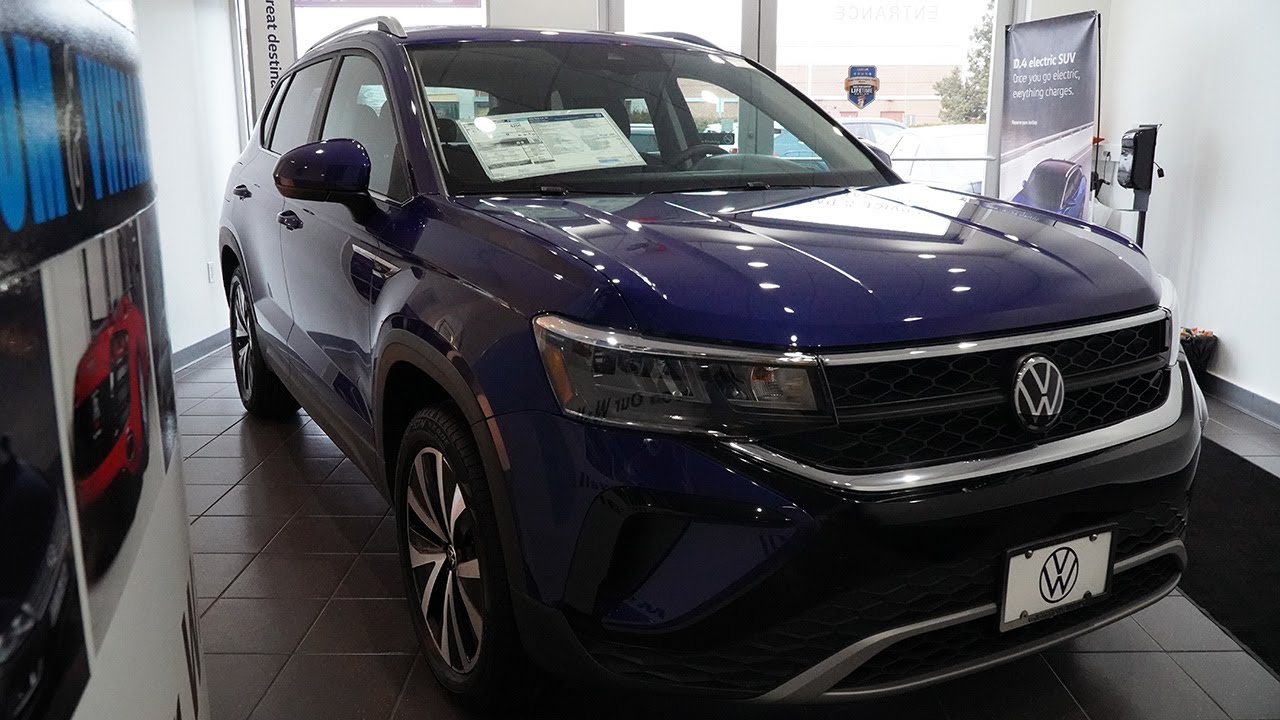 2022 Volkswagen Taos Dusk Blue Video Tour with Angel YouTube