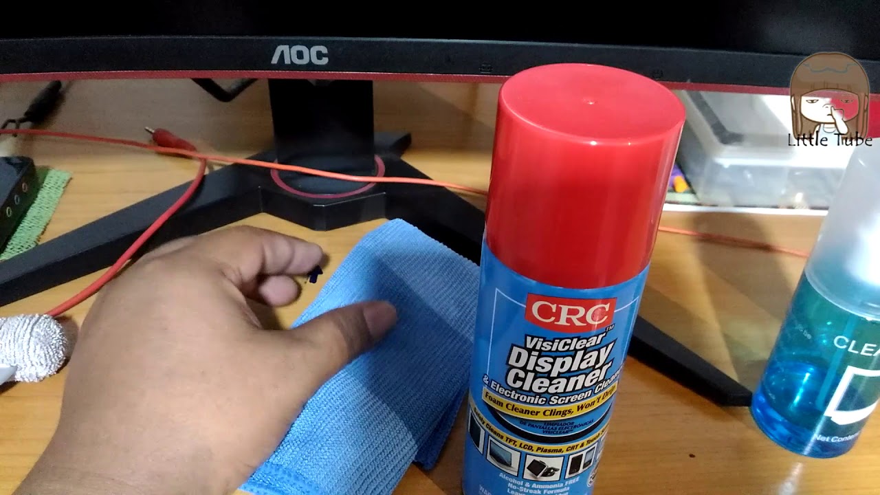 ทําความสะอาดหน้าจอคอม New วิธีทำความสะอาดหน้าจอคอมพ์แบบถูกวิธี **ด้วย crc visiclear display cleaner