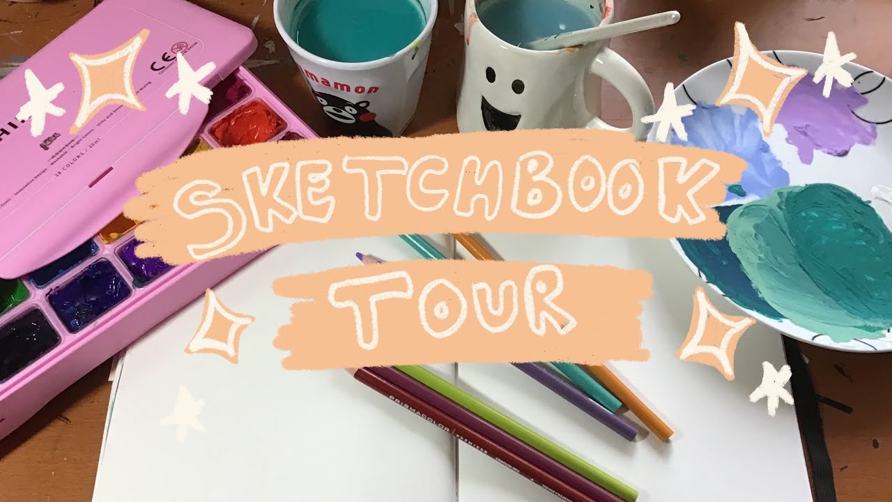 Sketchbook Tour - a journey through my current sketchbook - YouTube