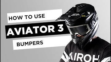 AIROH AVIATOR3 OFF-ROAD HELMET BUMPERS ASSEMBLY AND DISASSEMBLY VIDEO TUTORIAL