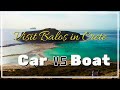 Balos crete  car vs boat  en  gr subtitles