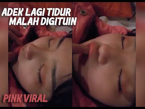 viral | adik lagi tidur malah digtuin