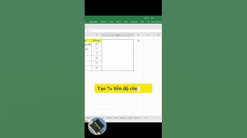Phần 88. Cách tạo biểu đồ tiến độ công việc trong Excel #shorts