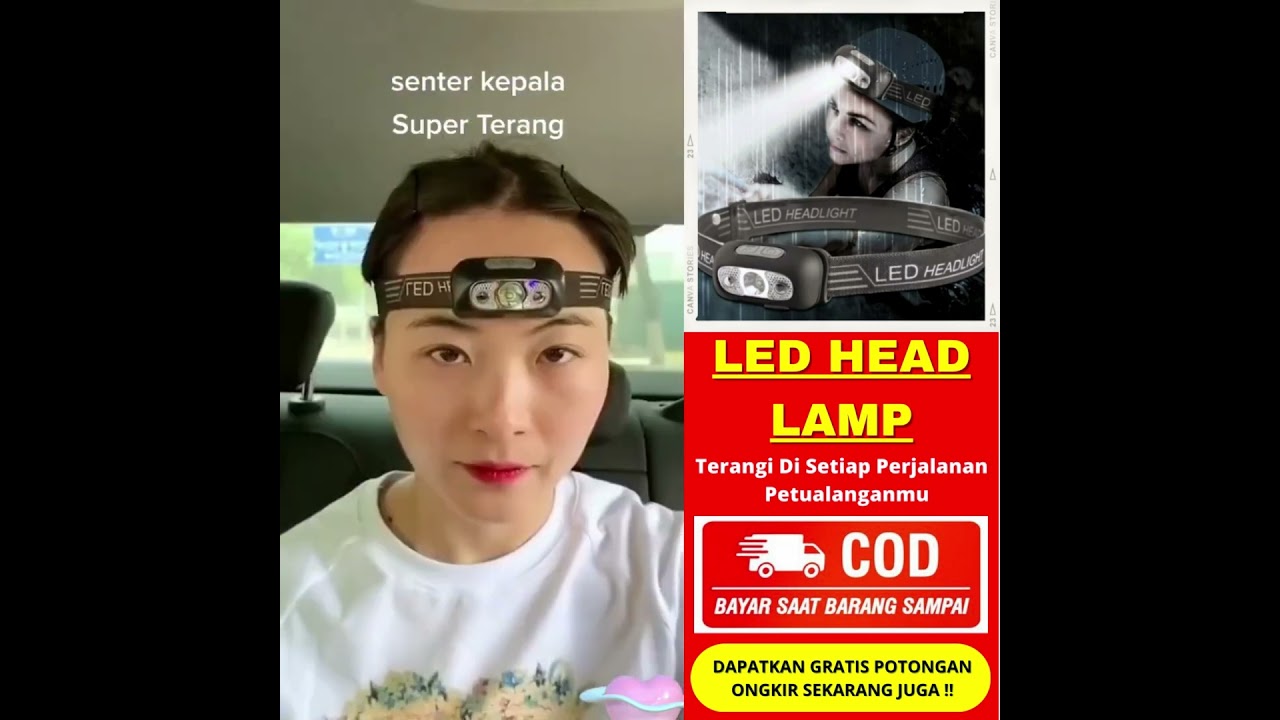 SENTER KEPALA PALING TERANG SUPER FLASHLIGHT MANTAB