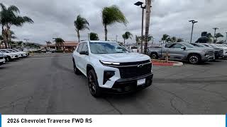 2026 Chevrolet Traverse HEMET BEAUMONT MENIFEE PERRIS LAKE ELSINORE MURRIETA C26203