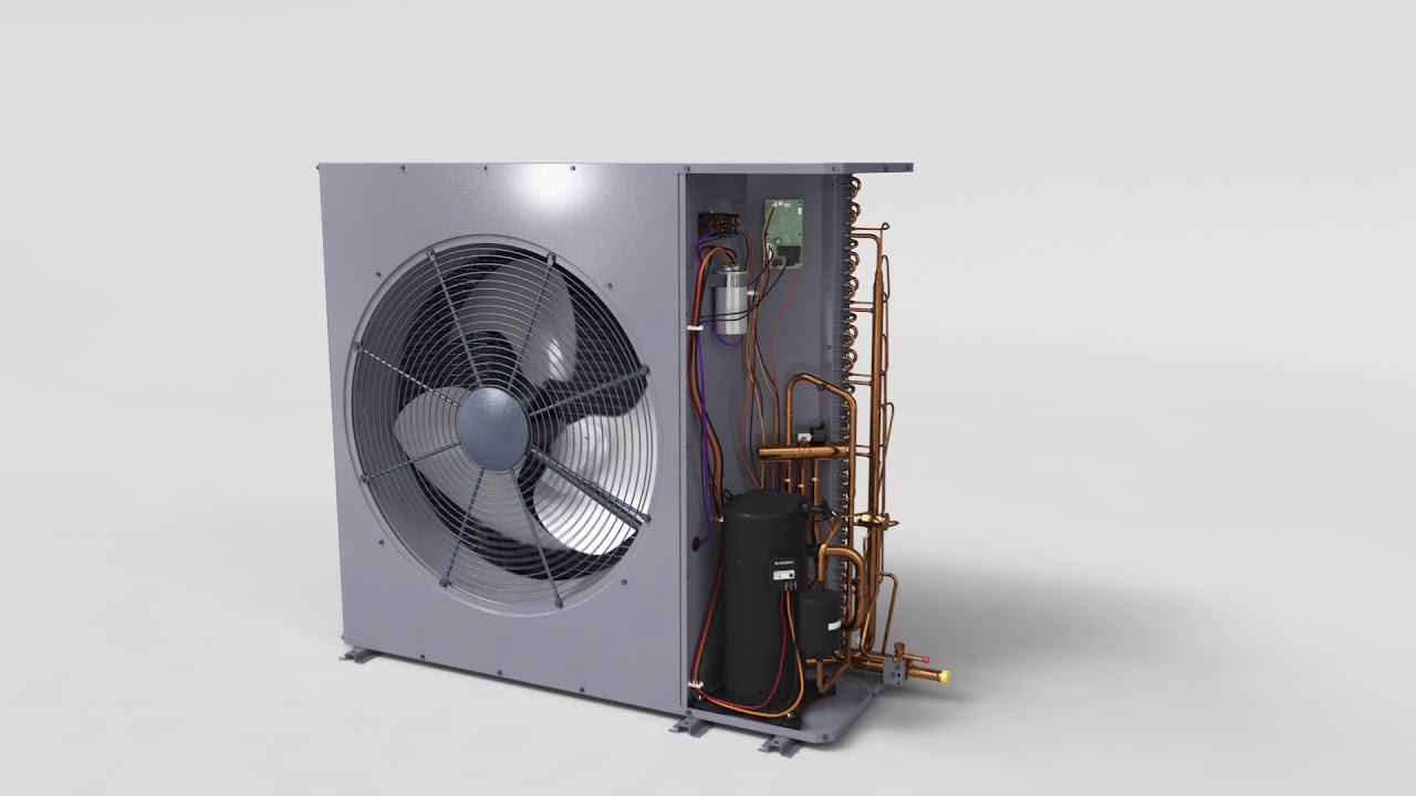 American Standard's Silver 16 Low Profile Heat Pump Small Footprint YouTube