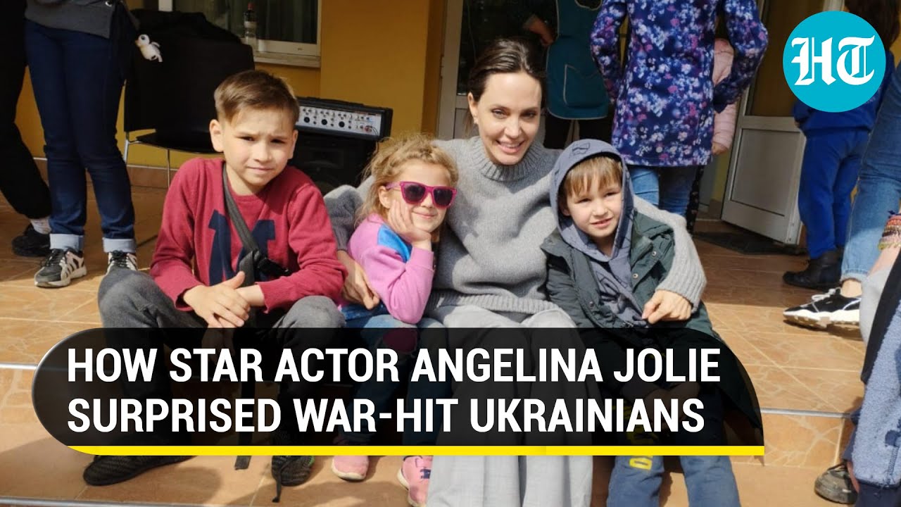 Angelina Jolie Makes a Surprise Visit to Ukraine, Meeting Children