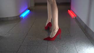 The Sensational Sound of RED High Heels  ASMR