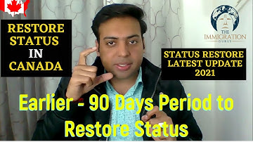 How to RESTORE your STATUS in CANADA | Status Restore Latest Update 2021 | Reasons of Expired Status