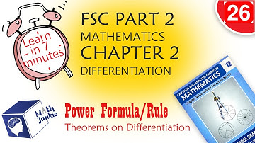 Power Formula | Chapter#2 |Differentiation |FSC Maths Inter- Part2| Maths Book2