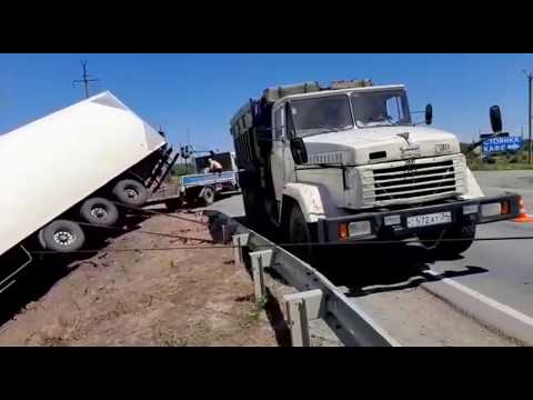 Вытаскивание фуры улетевшей