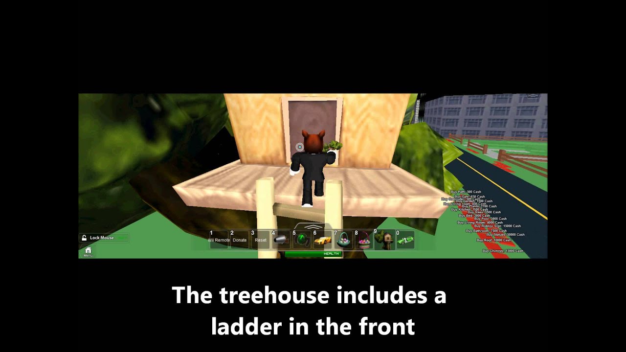 Roblox Gear Instant Treehouse Youtube - roblox instant tree