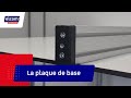 Vidéo: Plaque de base profilé aluminium – 6 mm - Section 60x60 mm – Taraudage M16