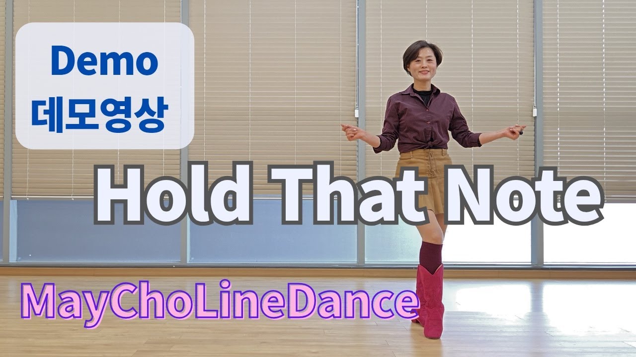 Hold That Note Line Dance (Improver : Rob Fowler) - Demo