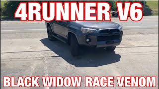2019 toyota 4runner v6 exhaust w/ black widow race venom!